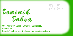 dominik dobsa business card